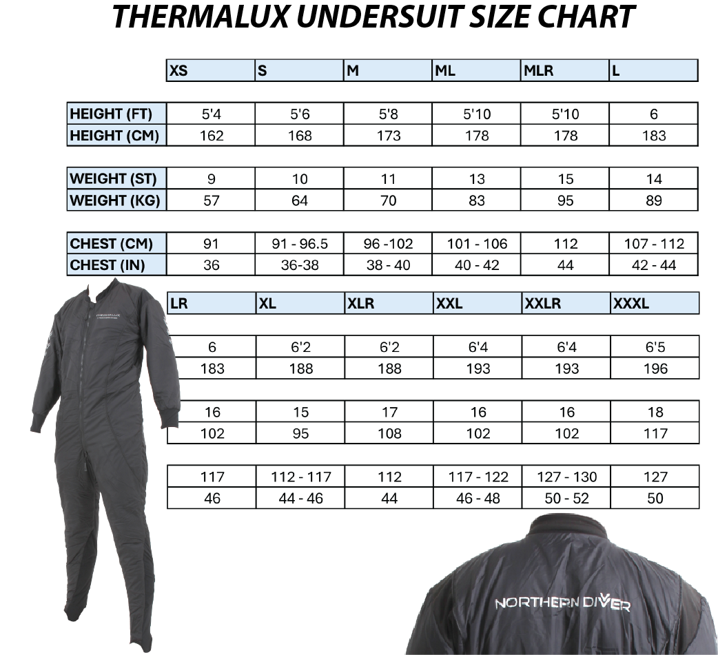 Size chart updated