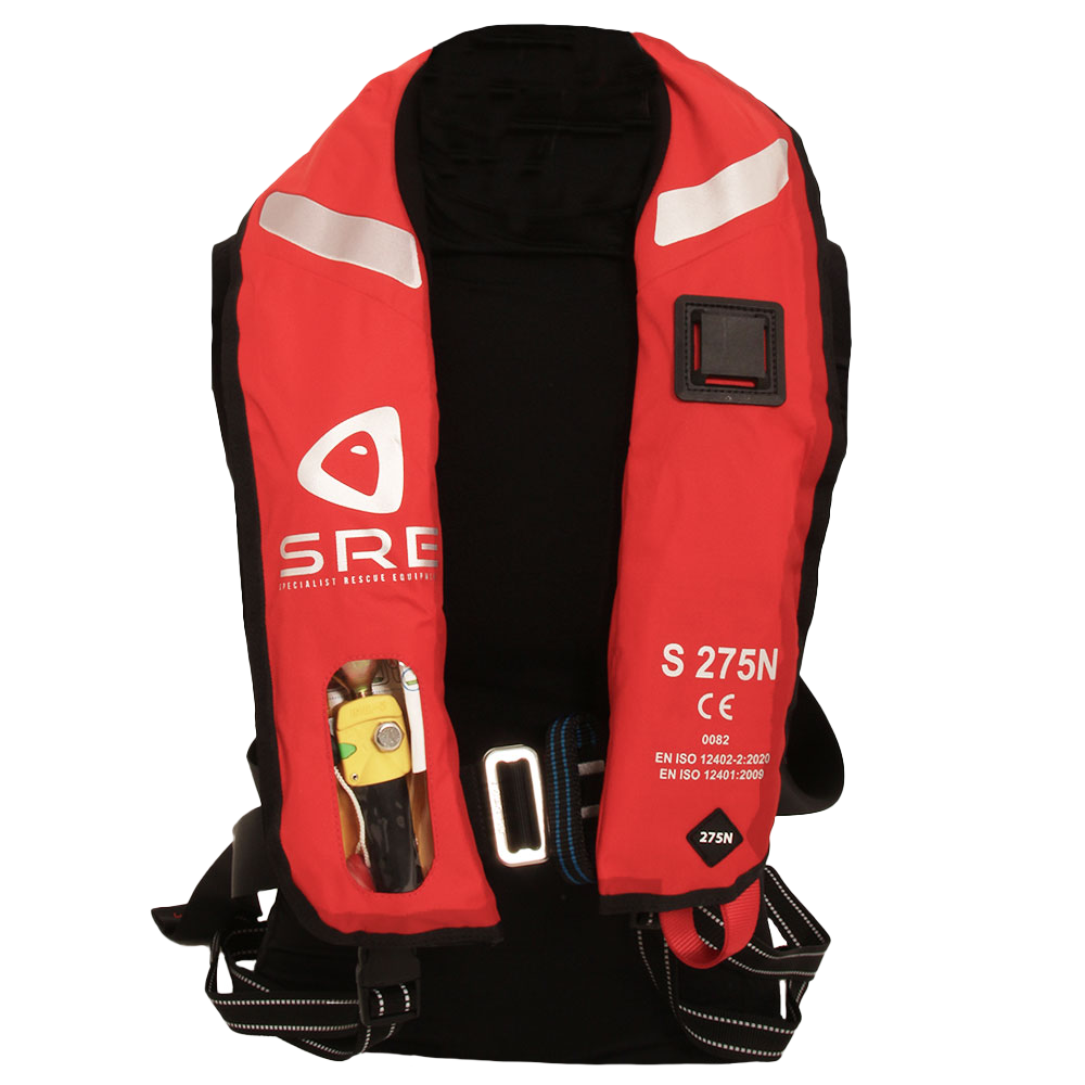 Premium Quality Extra Large Manual Inflatable Life Jacket - 275N Buoyancy, Adult PFD
