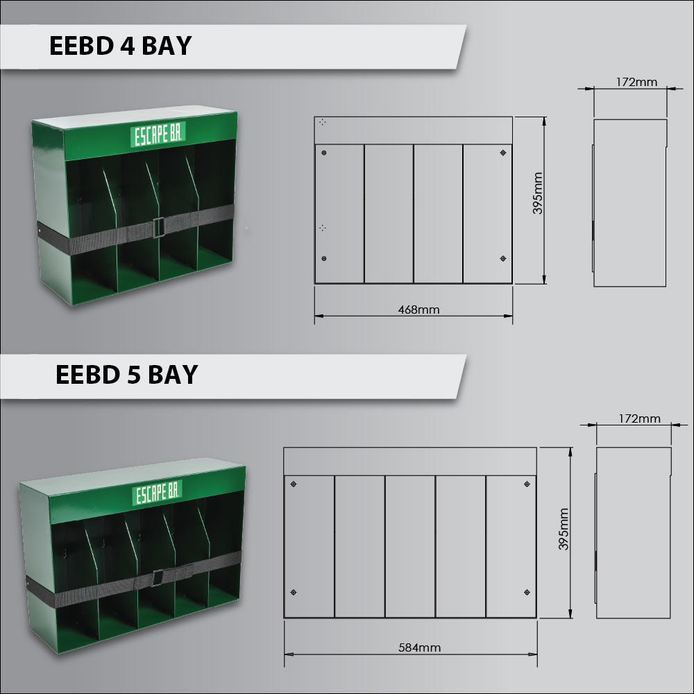 EEBD | 3 & 5 bay dimensions