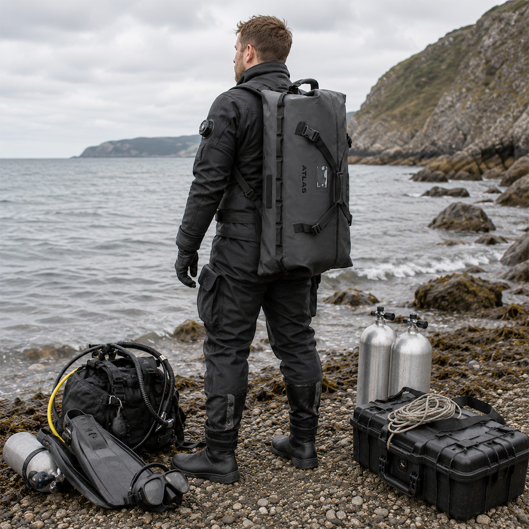 Atlas 142L Dry Bag in context