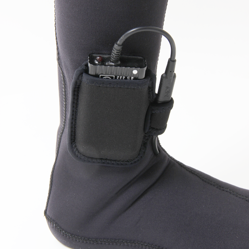 Heated Socks | close up of battery pack