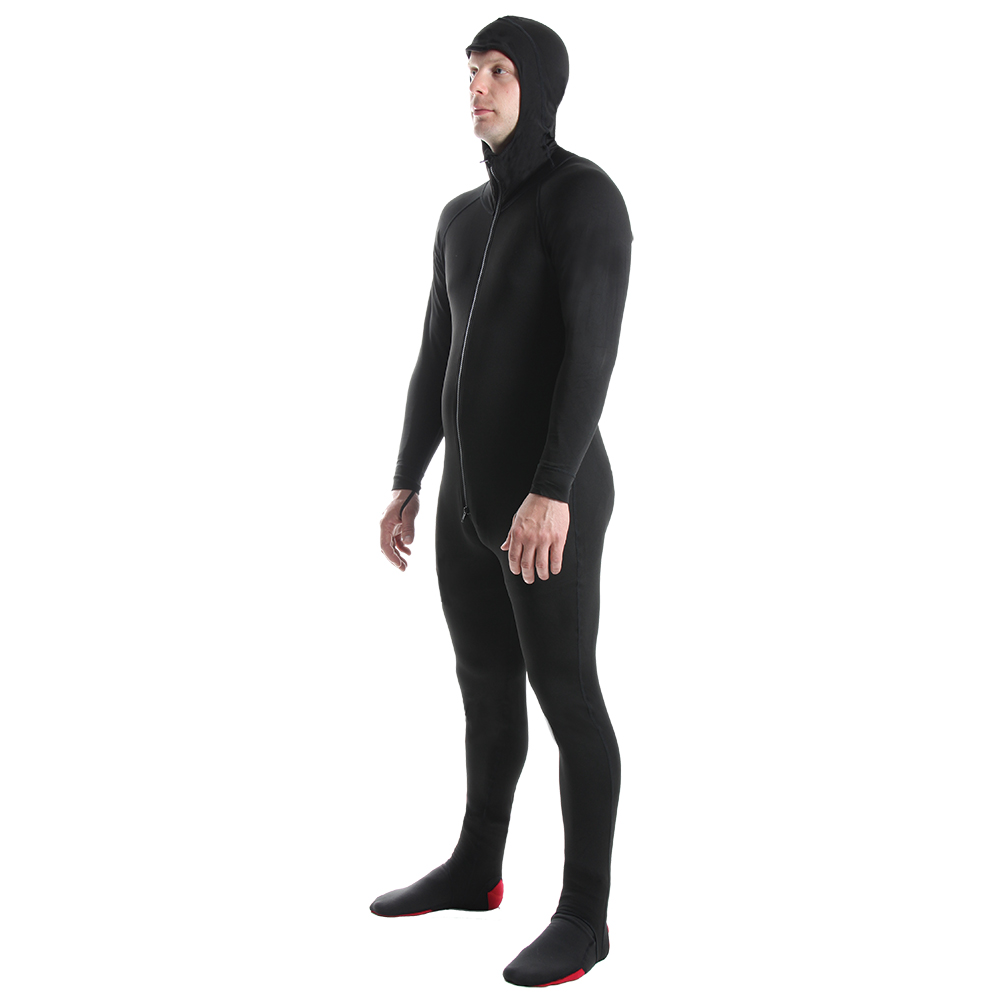 model wearing the undersuit